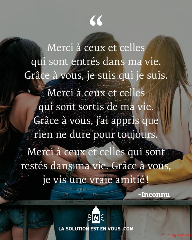 Grâce à vous, je suis qui je suis