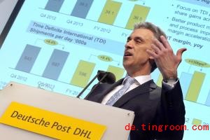 
Vorstandsvorsitzender Frank Appel zeigte sich zufrieden mit den Ergebnissen der Deutschen Post
