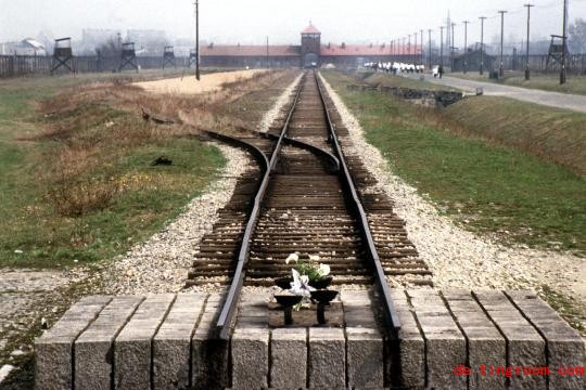 
"Die Rampe" im ehemaligen Ko<em></em>nzentrationslager Auschwitz-Birkenau: In dem Lager wurden während des Zweiten Weltkrieges eine Million Menschen, zum größten Teil Juden, ermordet.
