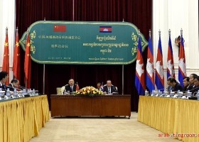 阿语新闻：الصين وكمبوديا تتعهدان بزيادة تعزيز العلاقات