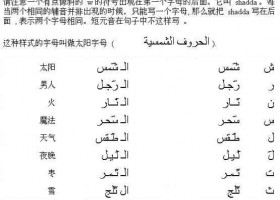 阿拉伯語基礎語法：冠詞