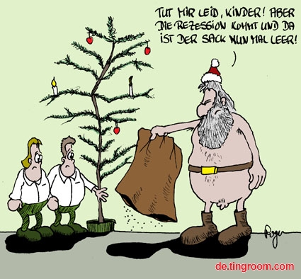 德语搞笑漫画:圣诞节节省