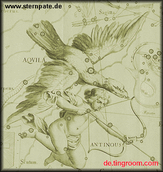 Mythologische Abbildung Sternbild Adler