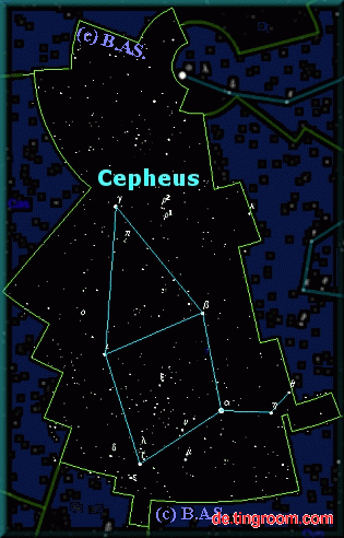 Cepheus, sehr gut ganzjährig sichtbares sternbild