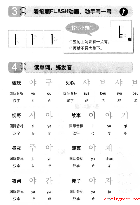 韩语基础四十音图文详解【22】_韩语发音_韩语入门_韩语韩语学习网
